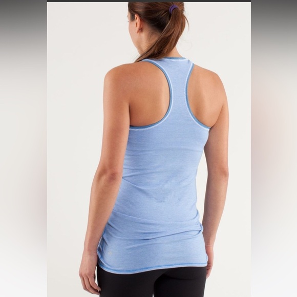 Lululemon Every Yogi Tank Wee Stripe White Porcelaine / Heathered Porcelaine Sz8 - Picture 1 of 11
